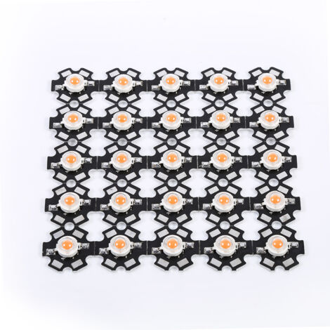 25 Teile/paket 3W Volle Spektrum 380nm-840nm Wellenlnge Led Pflanze Wachsen Licht Chips (Mit 20mm PCB)