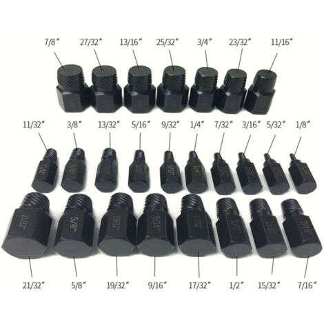 25-teiliges Schraubenausdreher-Set, Reparaturset für abgebrochene Schrauben, nützliche Stifte, SPIR-Ausdreher und Muttern, abgebrochene Schrauben, Pläne
