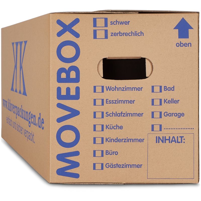 25 Umzugskartons 2-Wellig 40 Kg Movebox