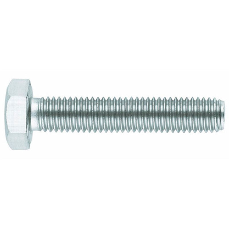 Vis métrique - Tête hexagonale - Filetage total DIN-933 - Zingué M12 x 30 - Boite de 100