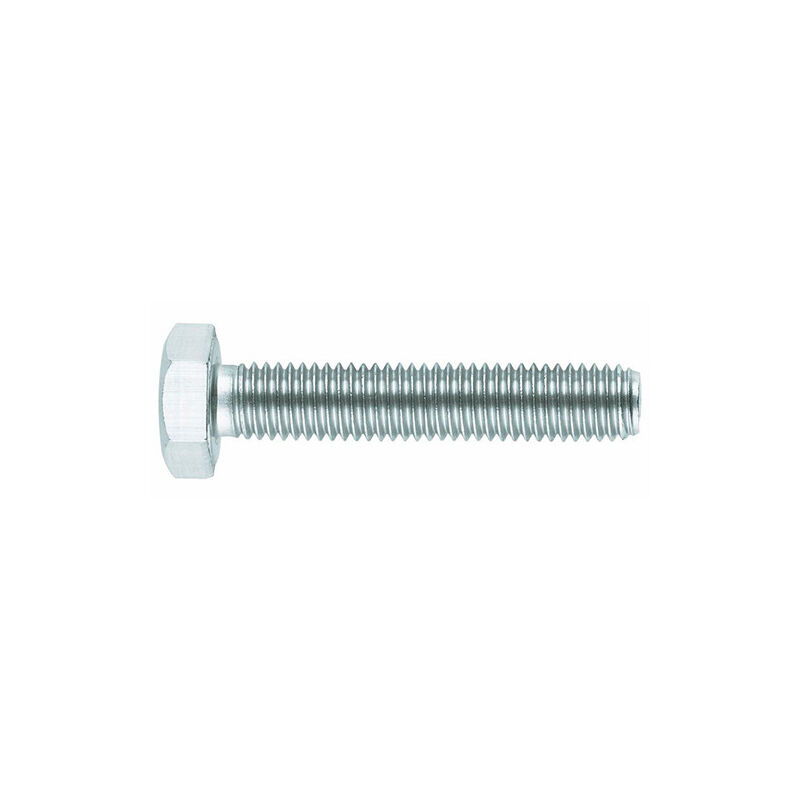 Vis métrique - Tête hexagonale - Filetage total DIN-933 - Zingué M5 x 60 - Boite de 250