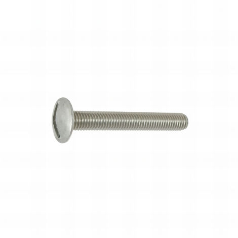25 Vis poêlier à tête bombée large inox A2 6.0 X 80 mm