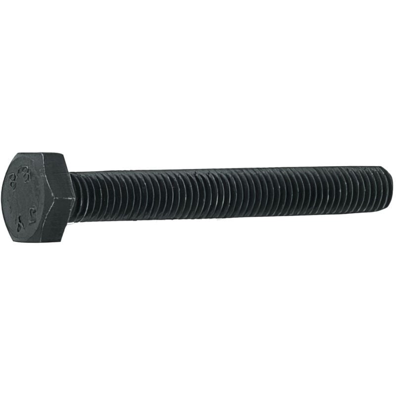 25 vis tête hexagonale 10.9 filetage total pas fin brut 10.0 x 1.25 x 50