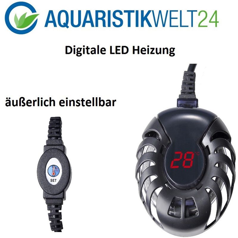 25 Watt digitale Aquarium Heizung FS-28 bis 50l Aquarien