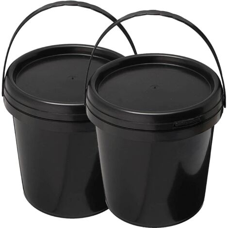 25 x 10L Black Buckets