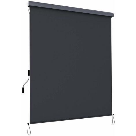 2.5 X 1.6m Vertical Awning for Terrace and Balcony with Housing, Outdoor Protection from Sun and Wind, Privacy Screen, Waterproof