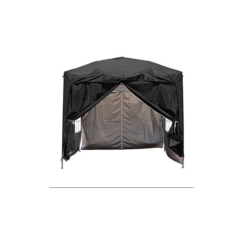 2.5 x 2.5m Garden Pop Up Gazebo Marquee Patio Canopy Wedding Party Tent- Black