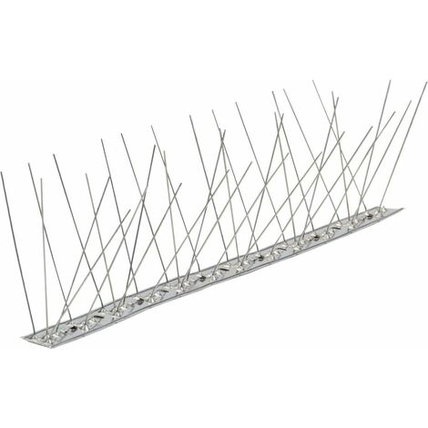 25 X DISSUASORE PER VOLATILI INOX CM.100 80 PUNTE