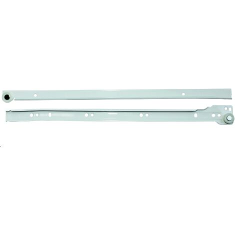 25 x GUIDA P/CASSETTI ACCIAIO 55 CM LACCATO BIANCO