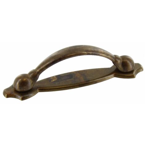 25 x MANIGLIA OTTONE 18900 64 MM ANTICATO