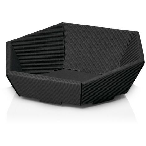 25 x Präsentkorb Geschenkkorb 168x200x48/85 mm offene Welle Schwarz