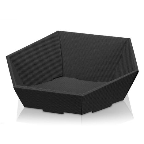 25 x Präsentkorb Geschenkkorb 380x340x75/130 mm offene Welle Schwarz