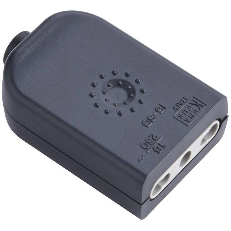 25 x prise de dérivation 2p+t noir fig.1