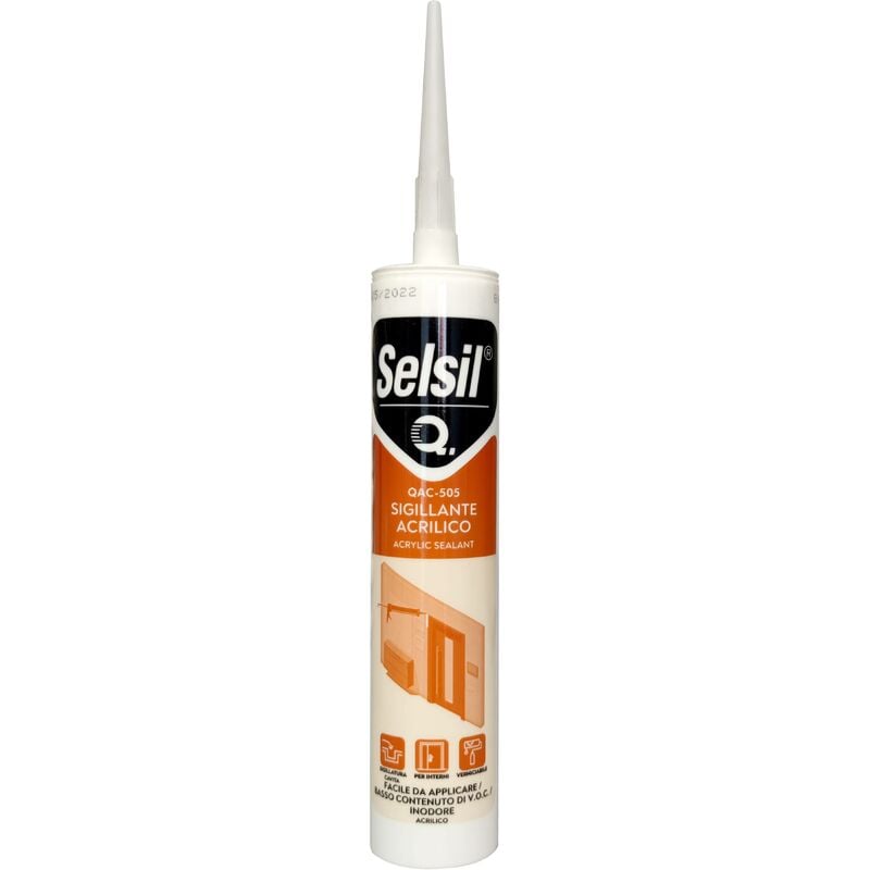 25 x selsil cartouche de silicone acrylique blanc 310ml