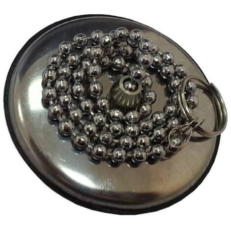 25 x TAPPO P/SANITARI C/PLACCA INOX D 52 MM