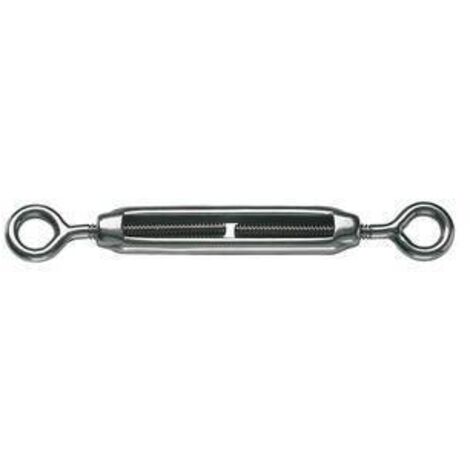 25 x TENDITORE DUE OCCHIOLI ACCIAIO INOX M5