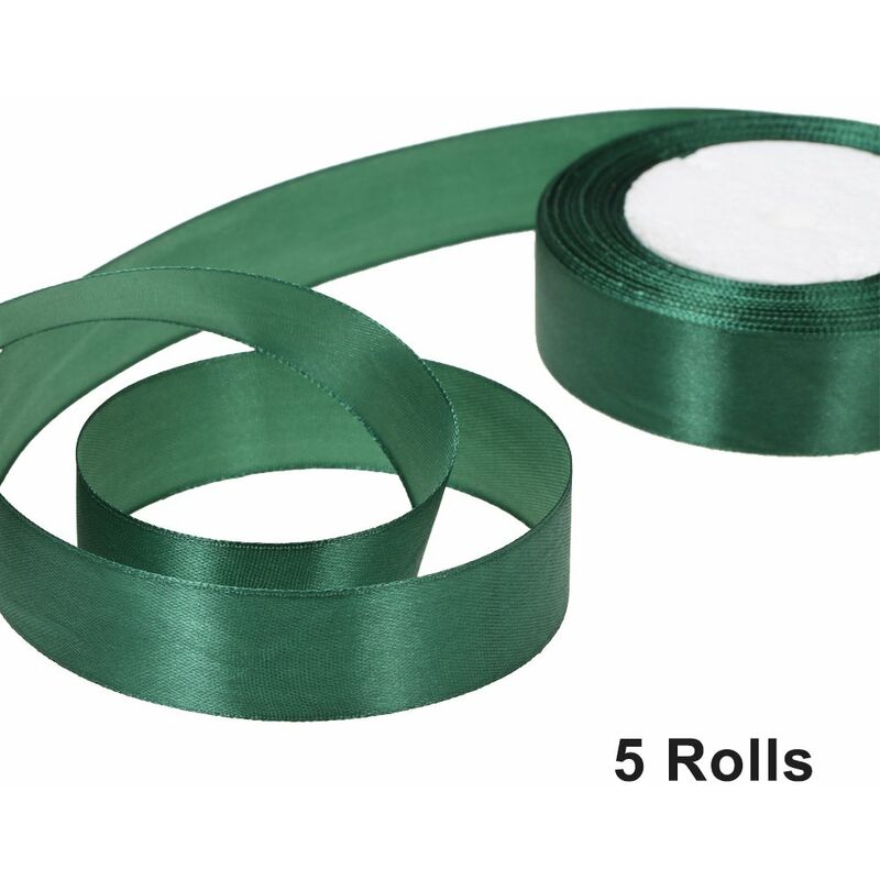 

Happyshopping - 25 yardas / rollo 25 mm de ancho cinta de saten de seda bricolaje decoracion del banquete de boda arco artesania tarjeta de