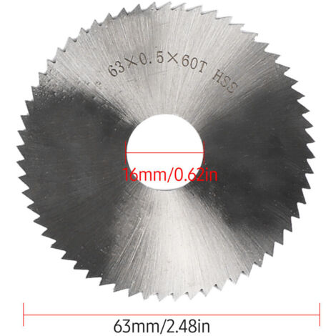 2,5-Zoll-HSS-Sägeblatt, 63 mm Durchmesser