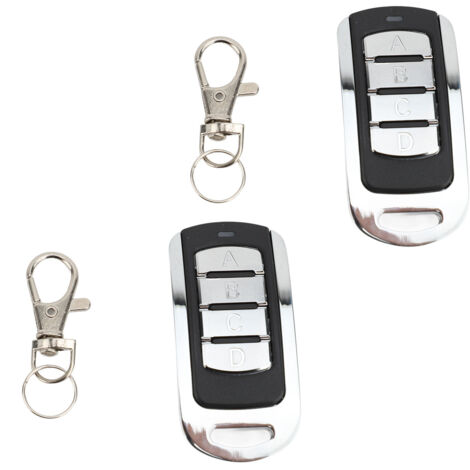 250 à 913 MHz Télécommande de copie pleine bande ABCD 4 boutons Ouvre-porte de garage haute stabilité sans fil pour la sécurité de la maison 2 pièces