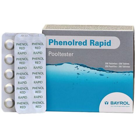 250 Bayrol Testtabletten Phenol Red pH-Wert für Pooltester