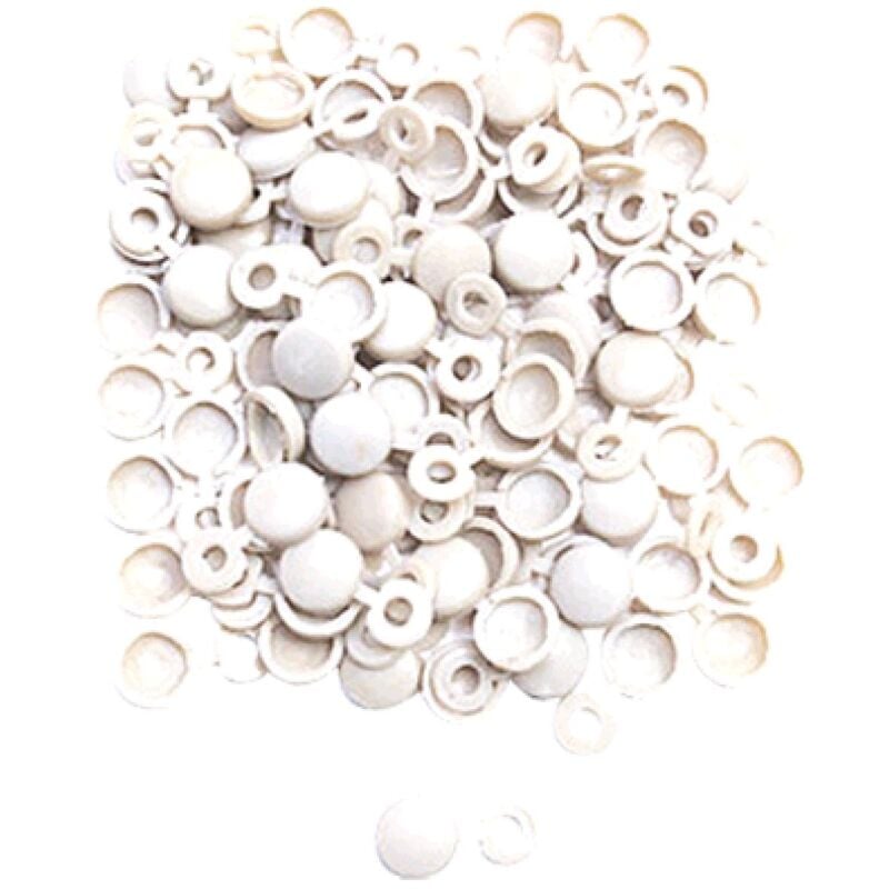 250 Cache-rivets blancs