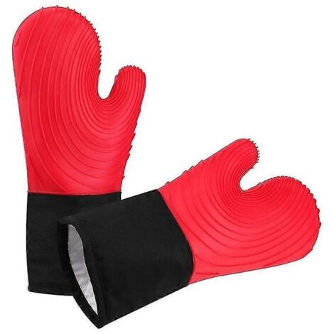 250 gants de cuisine en silicone résistants à la chaleur, compatibles avec le four à micro-ondes et le barbecue, imperméables.