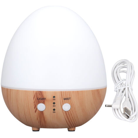 250-ml-Diffusor aus Holz für ätherische Öle – Automatische Abschaltung, leise (35 dB) – USB-betrieben, stimmungsvolles Licht für Schlafzimmer und Büro