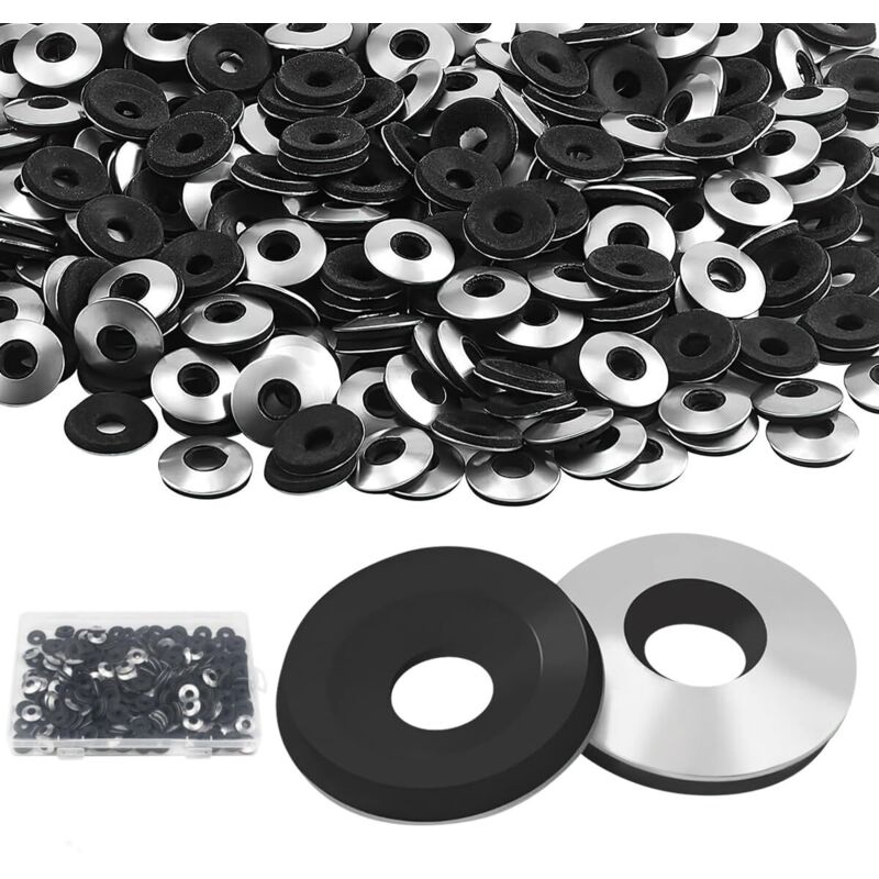 250 pezzi di rondelle di tenuta in acciaio inossidabile EPDM, M6,3x16 mm, rondelle in neoprene, rondelle metalliche con guarnizione in gomma,