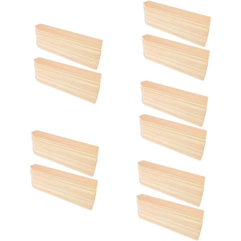 Shining House - 250 Pièces Étiquette De Plante En Bois Panneaux En Bois Vierges Plantes Pour Vivre à L'extérieur Bâtons D'étiquettes De Jardin