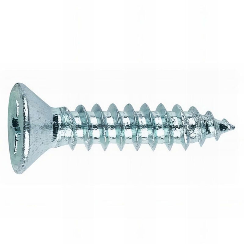 Index - 250 vis à tôle PH3, tête fraisée 6,3 x 45 mm zingué pour tôle et pvc - T8263045
