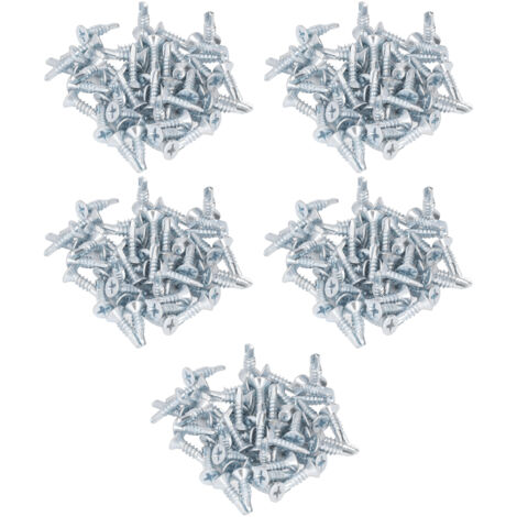 250 vis autoperceuses de rechange M4,2 x 16 mm en acier au carbone galvanisé, à tête fraisée cruciforme.