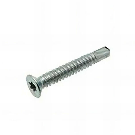 250 vis autoperceuses tête fraisée Torx 5,5 x 19 mm - Zingué Blanc - VAFFX5519002B