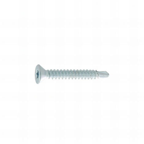 250 Vis Autoperceuses tête fraisée Torx acier zingués blanc DIN7504O - diamètre 5,5 mm - Longueur 25 mm mm - Diamètre 5.5 mm