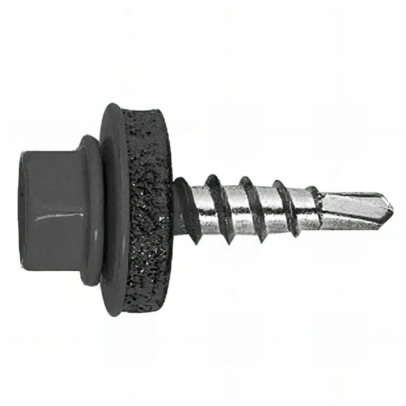 250 vis autoperceuses, tête hexagonale 8 gris-brun 4,8 x 28 mm zingué spécial bac acier - AFPG144828 Index