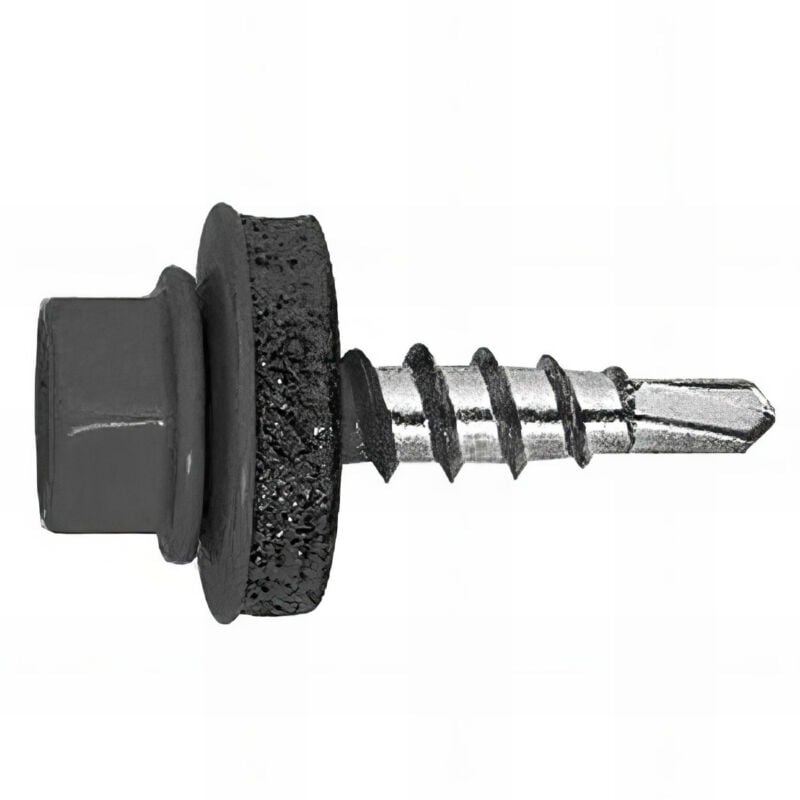 250 vis autoperceuses, tête hexagonale 8 gris-brun 4,8 x 19 mm zingué spécial bac acier - AFPG144819 Index