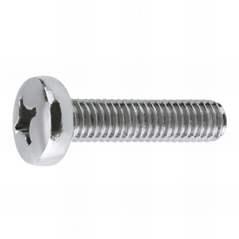 250 vis métriques M6 x 60 mm à tête cylindrique bombée, empreinte ph, 4.8, zingué