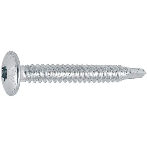 250 vis penture autoperceuse 6.3x38mm tête ronde large Tx zingué Viswood