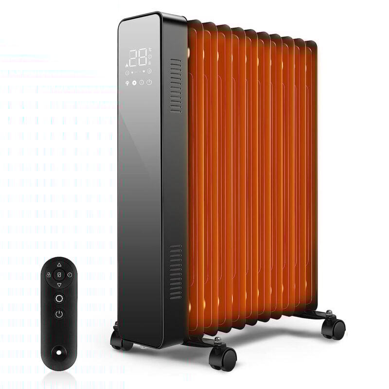 Freosen - 2500W Radiateur à Bain d'huile Chauffage électrique avec 3 modes de chauffage verrouillage enfant minuterie 24h chauffage réglable