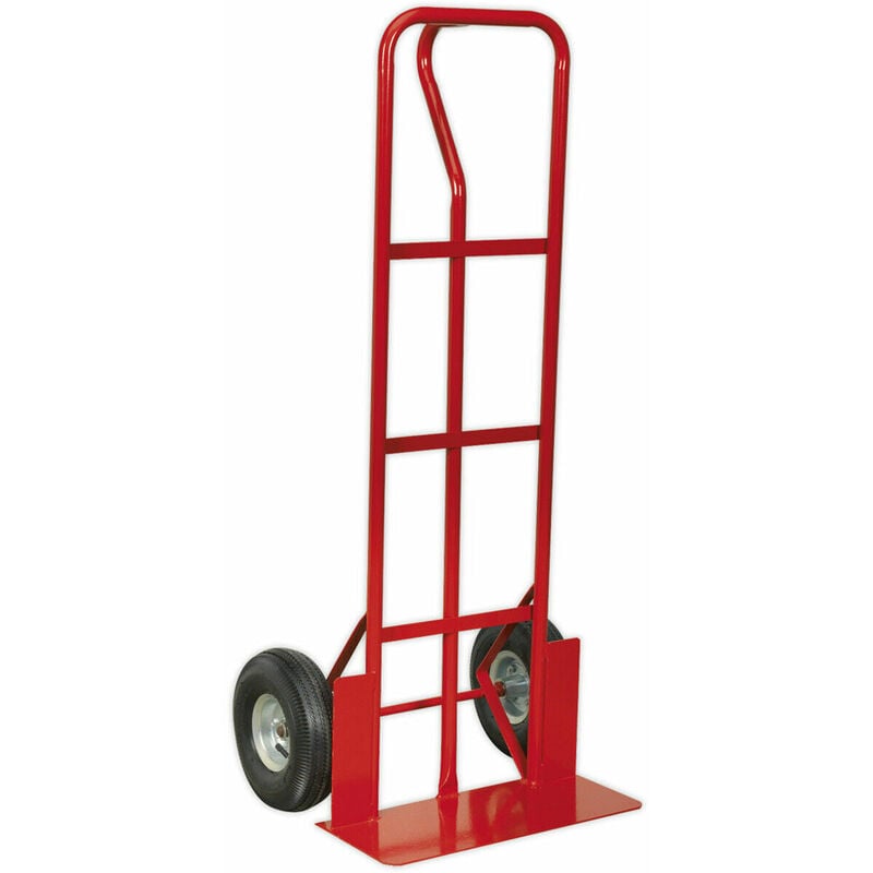 Loops - 250kg Heavy Duty Sack Truck & 250mm Pneumatic Tyres - Deep Foot For Larger Boxes