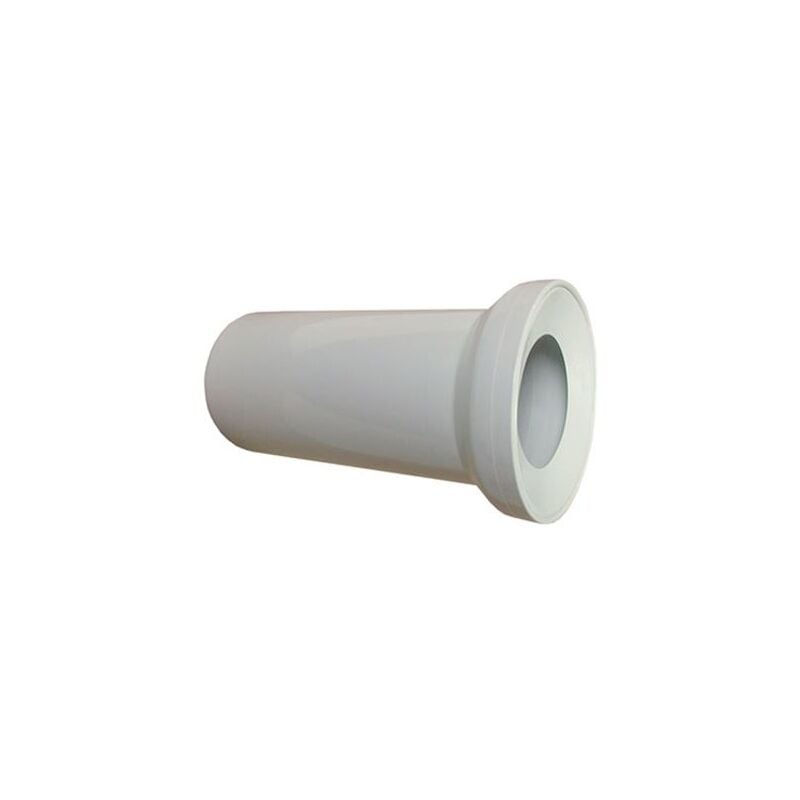 250mm long White WC Toilet Waste Water Straight Pan Connector Soil Pipe 110mm
