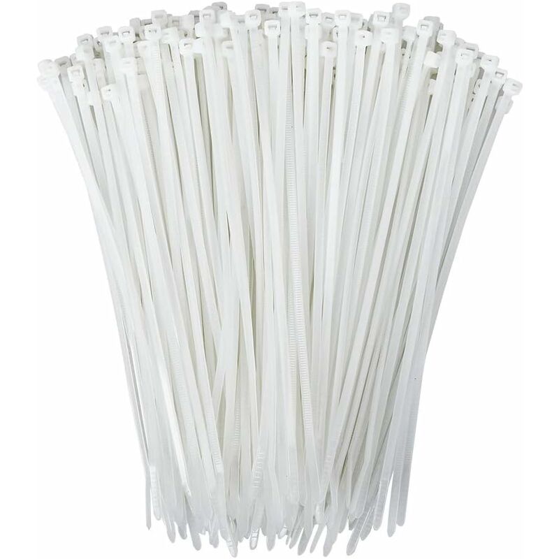 Aiducho - 250pcs Cable Ties Plastic Nylon Zip Wire Tie Wraps Resistant For Indoor Outdoor Multi-Purpose Use (250pcs )