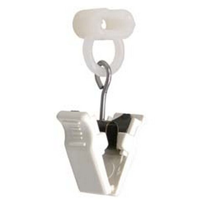 250pz Scivolanti per Tenda con Pinzetta in Nylon