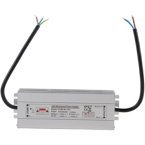 250W IP67 Wasserdichter 12V 20,8A LED-Transformator für Außenbeleuchtung (Netzteil-Treiber)