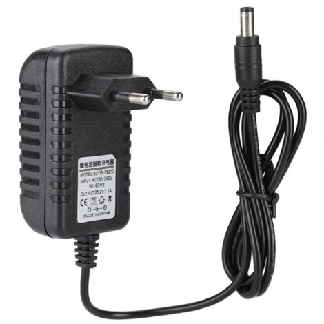 25.2V/1A Fast Charging Li-Ion Charger Adapter, 100-240V Input, Multi-Level Protections, EU Plug