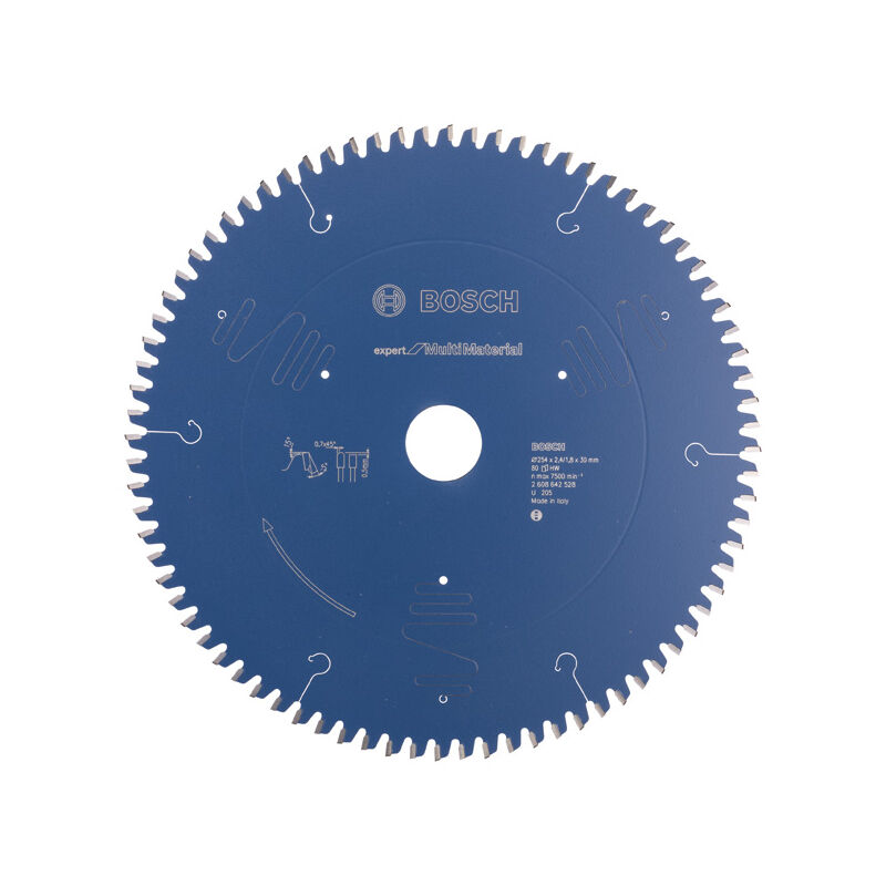 Lama circolare Expert per Multi Material di Bosch, 254 x 30 x 2,4 mm, 80
