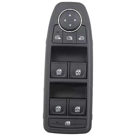 254104196R Bouton de commande de lève-vitre électrique pour Renault Clio (conduite à gauche) - Noir