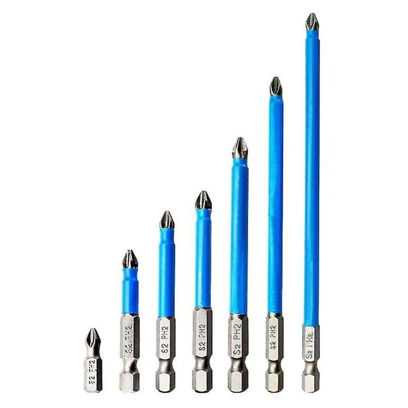 Fei Yu - 25/50/65/70/90/127/150 Embouts de tournevis électriques magnétiques Ph2 sans embouts Tête de lot Wind Impac