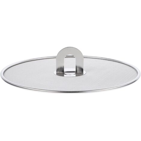 25Cm Stainless Steel Stove Grease Splatter Screen Grease Splatter Guard Oil Splatter Cover With Folding Knob Stove