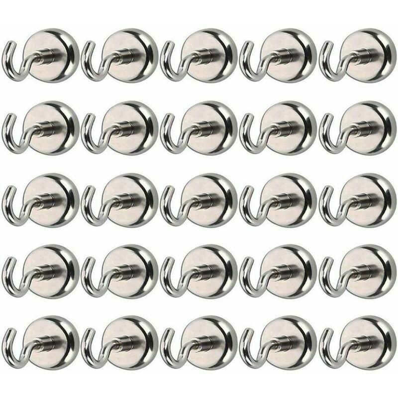 25er Set Magnethaken Magnethaken Nodym-Magnete 10