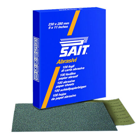25FOGLI CARTA ABRASIVA S-SAITAC CW-C mm. 230x280  grana 150
